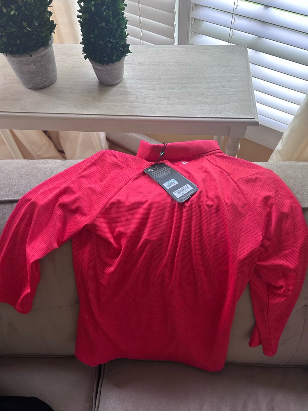 Women’sCallaway Coral Long-Sleeve Quarter-Zip Performance Shirt NWT